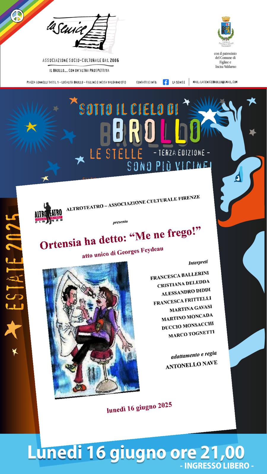 Spettacolo teatrale – “Ortensia ha detto me ne frego” della compagnia Altroteatro Immagine anteprima
